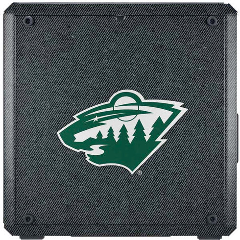 NHL Minnesota Wild Black Background Cooler Master MasterBox Q300L Mini Tower Skin