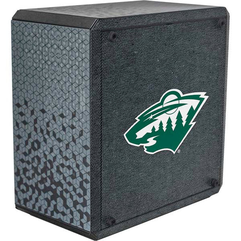NHL Minnesota Wild Black Background Cooler Master MasterBox Q300L Mini Tower Skin