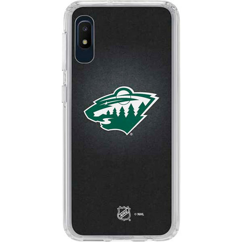 NHL Minnesota Wild Black Background Galaxy A10e Clear Case