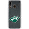 NHL Minnesota Wild Black Background Galaxy A20 Clear Case