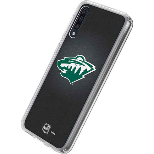 NHL Minnesota Wild Black Background Galaxy A50 Clear Case