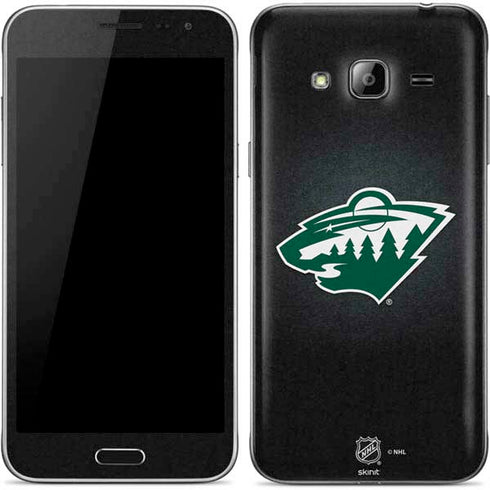 NHL Minnesota Wild Black Background Galaxy J3 Skin