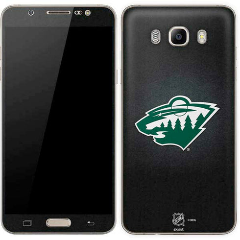 NHL Minnesota Wild Black Background Galaxy J7 Skin