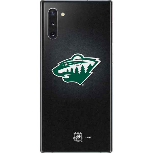 NHL Minnesota Wild Black Background Galaxy Note 10 Skin