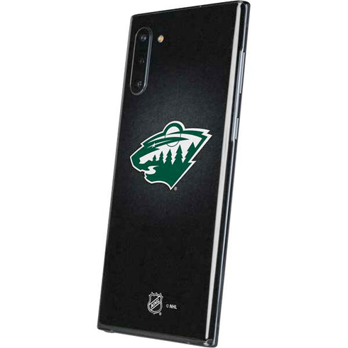 NHL Minnesota Wild Black Background Galaxy Note 10 Skin