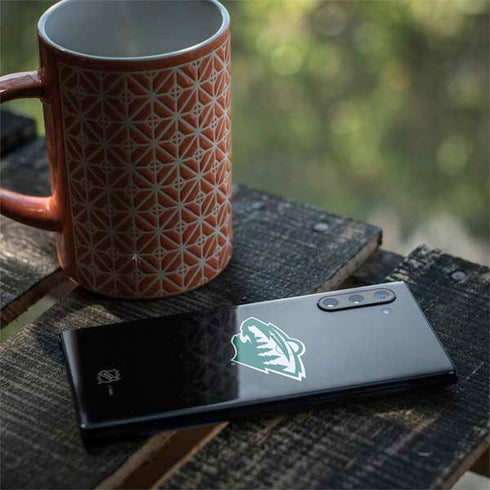 NHL Minnesota Wild Black Background Galaxy Note 10 Skin