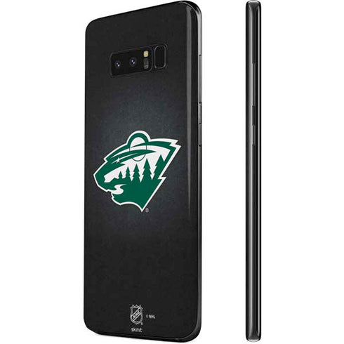 NHL Minnesota Wild Black Background Galaxy Note 8 Skin