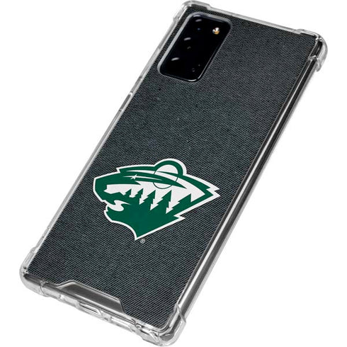NHL Minnesota Wild Black Background Galaxy Note20 5G Clear Case