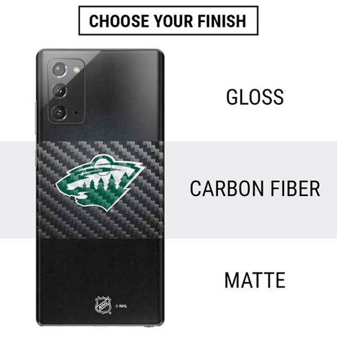 NHL Minnesota Wild Black Background Galaxy Note20 5G Skin