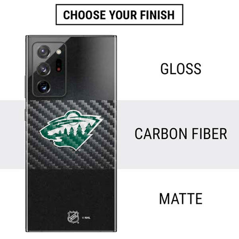 NHL Minnesota Wild Black Background Galaxy Note20 Ultra 5G Skin