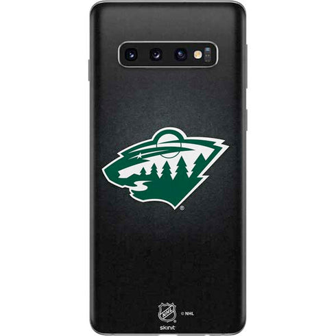 NHL Minnesota Wild Black Background Galaxy S10 Skin