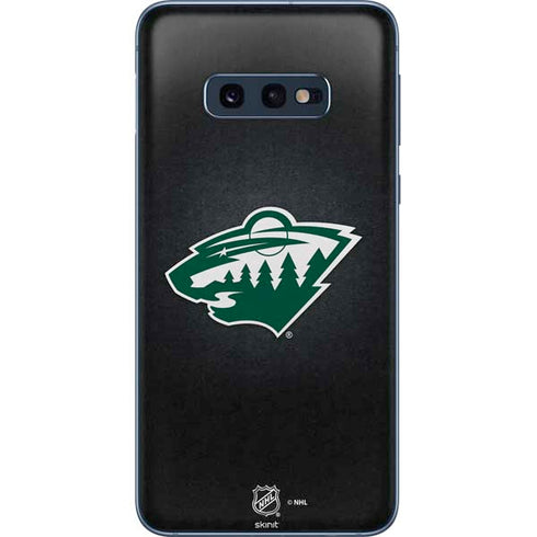 NHL Minnesota Wild Black Background Galaxy S10e Skin