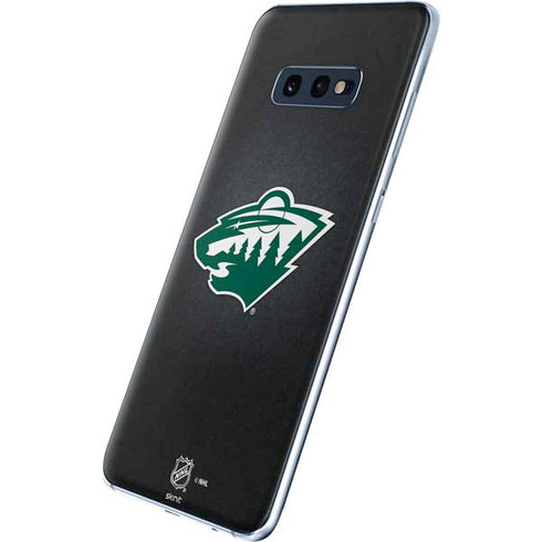 NHL Minnesota Wild Black Background Galaxy S10e Skin