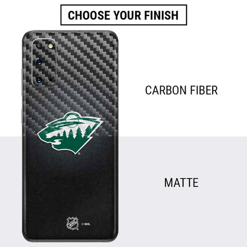 NHL Minnesota Wild Black Background Galaxy S20 Skin