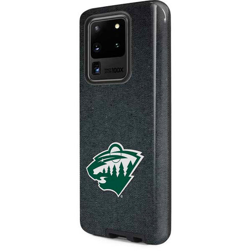 NHL Minnesota Wild Black Background Galaxy S20 Ultra 5G Pro Case