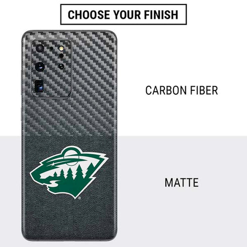 NHL Minnesota Wild Black Background Galaxy S20 Ultra 5G Skin