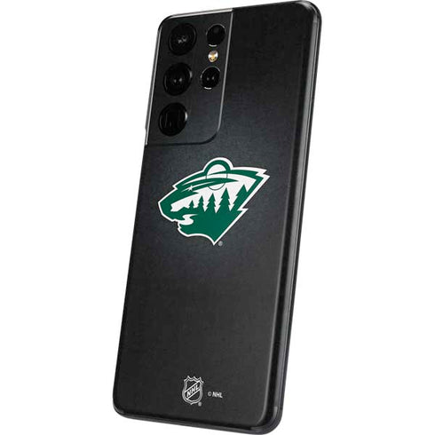 NHL Minnesota Wild Black Background Galaxy S21 Ultra 5G Skin