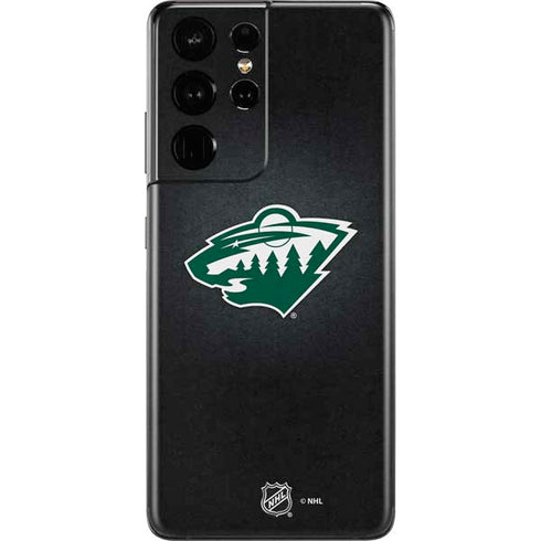 NHL Minnesota Wild Black Background Galaxy S21 Ultra 5G Skin