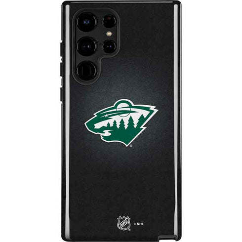 NHL Minnesota Wild Black Background Galaxy S22 Ultra Pro Case