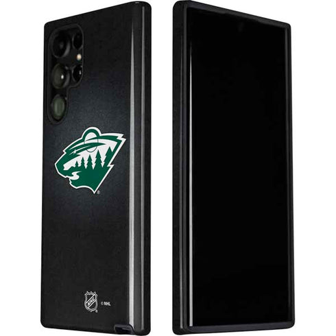 NHL Minnesota Wild Black Background Galaxy S22 Ultra Pro Case