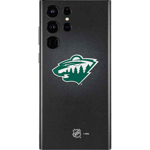 NHL Minnesota Wild Black Background Galaxy S22 Ultra Skin