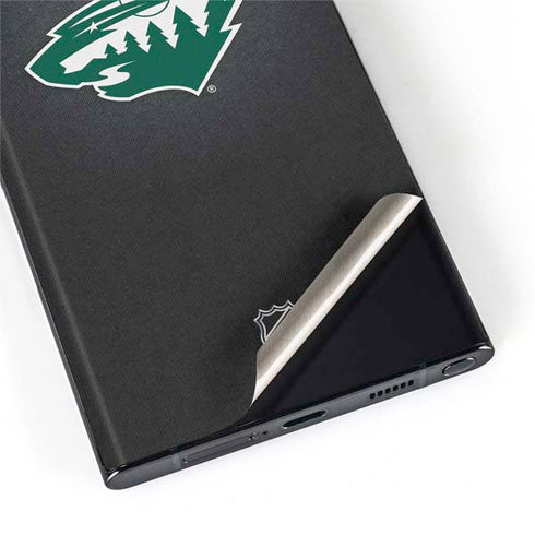 NHL Minnesota Wild Black Background Galaxy S22 Ultra Skin