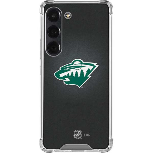 NHL Minnesota Wild Black Background Galaxy S23 Clear Case