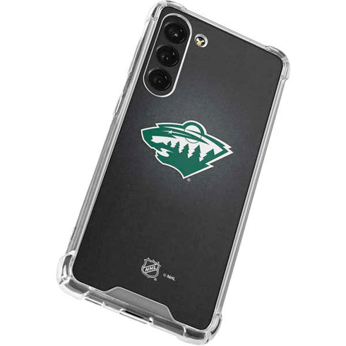 NHL Minnesota Wild Black Background Galaxy S23 Plus Clear Case