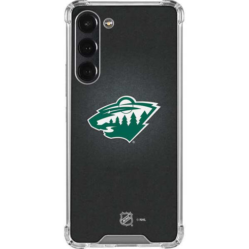 NHL Minnesota Wild Black Background Galaxy S23 Plus Clear Case