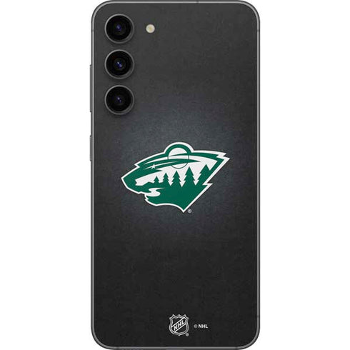 NHL Minnesota Wild Black Background Galaxy S23 Plus Skin