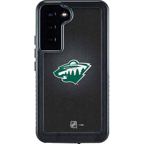NHL Minnesota Wild Black Background Galaxy S23 Plus Waterproof Case