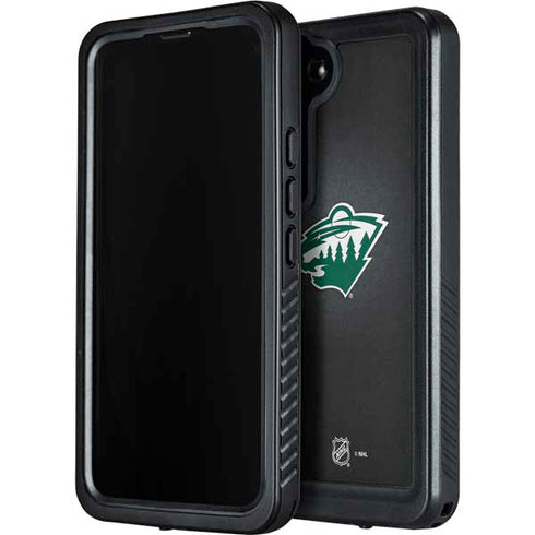 NHL Minnesota Wild Black Background Galaxy S23 Plus Waterproof Case