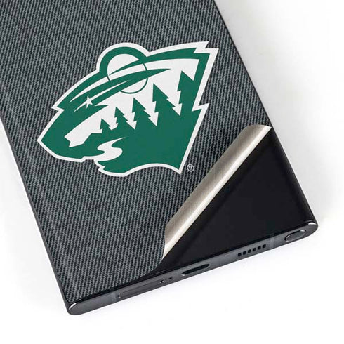 NHL Minnesota Wild Black Background Galaxy S23 Ultra Skin