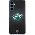 NHL Minnesota Wild Black Background Galaxy S24 Clear Case