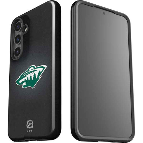 NHL Minnesota Wild Black Background Galaxy S24 Plus Impact Case