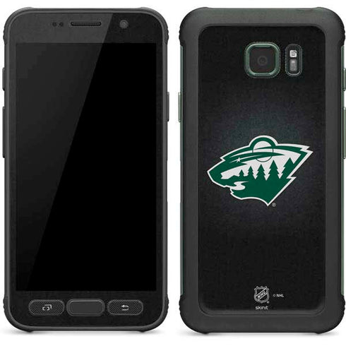 NHL Minnesota Wild Black Background Galaxy S7 Active Skin