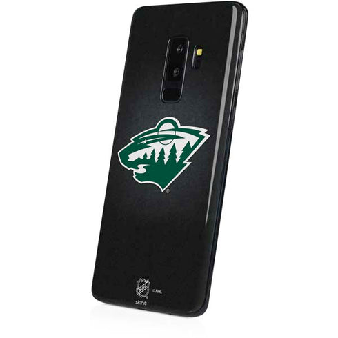 NHL Minnesota Wild Black Background Galaxy S9 Plus Skin
