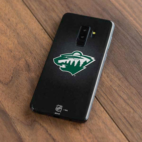 NHL Minnesota Wild Black Background Galaxy S9 Plus Skin