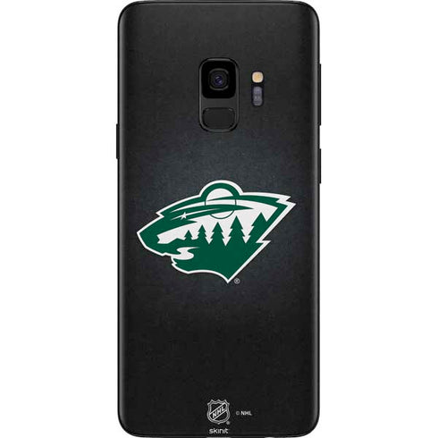 NHL Minnesota Wild Black Background Galaxy S9 Skin