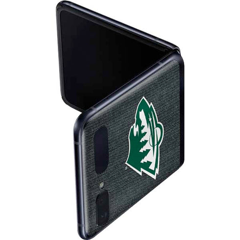 NHL Minnesota Wild Black Background Galaxy Z Flip Skin