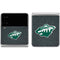 NHL Minnesota Wild Black Background Galaxy Z Flip4 5G Skin