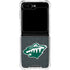NHL Minnesota Wild Black Background Galaxy Z Flip5 5G Clear Case