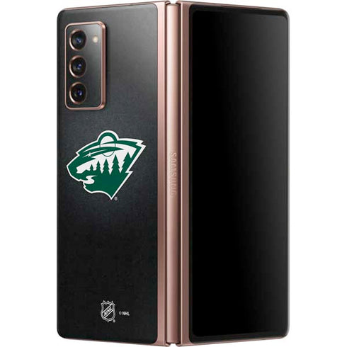 NHL Minnesota Wild Black Background Galaxy Z Fold2 5G Skin