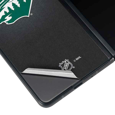 NHL Minnesota Wild Black Background Galaxy Z Fold4 5G Skin