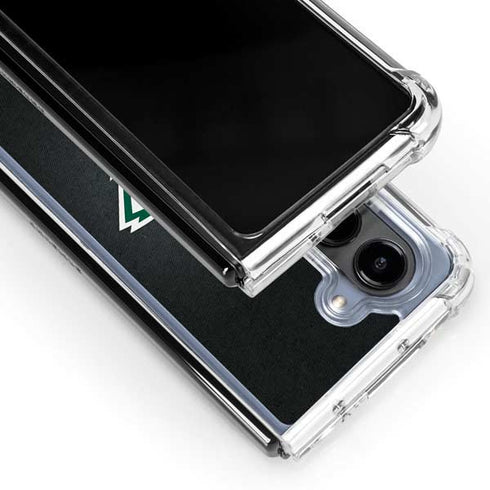 NHL Minnesota Wild Black Background Galaxy Z Fold5 5G Clear Case