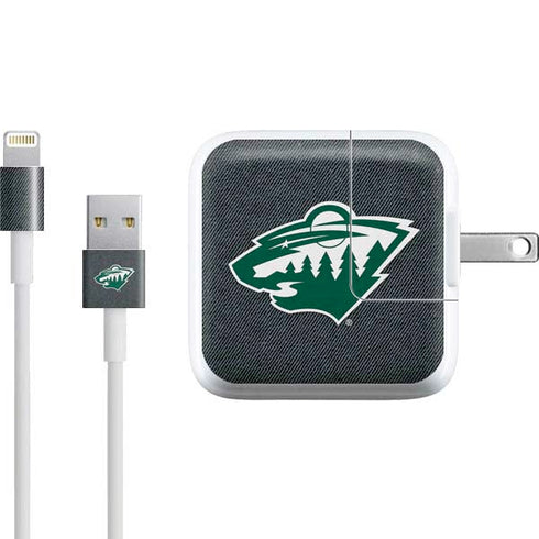 NHL Minnesota Wild Black Background iPad Charger (10W USB) Skin