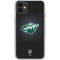 NHL Minnesota Wild Black Background iPhone 11 Clear Case