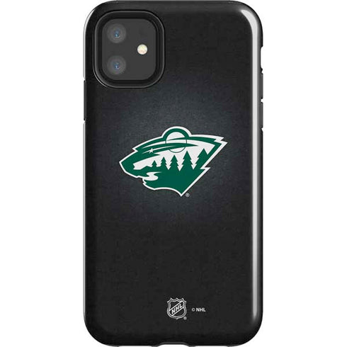 NHL Minnesota Wild Black Background iPhone 11 Impact Case