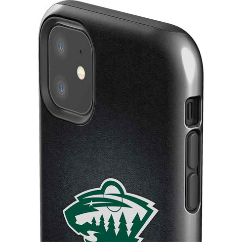 NHL Minnesota Wild Black Background iPhone 11 Impact Case