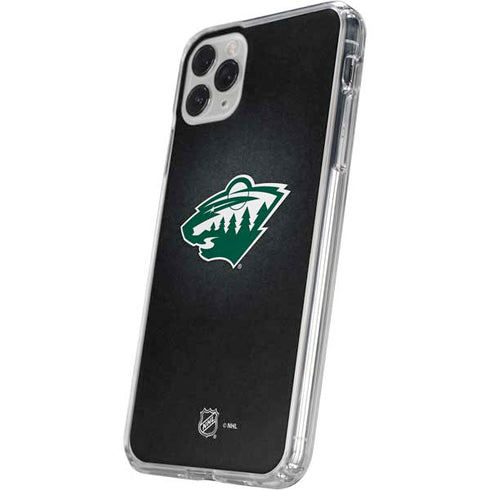 NHL Minnesota Wild Black Background iPhone 11 Pro Clear Case